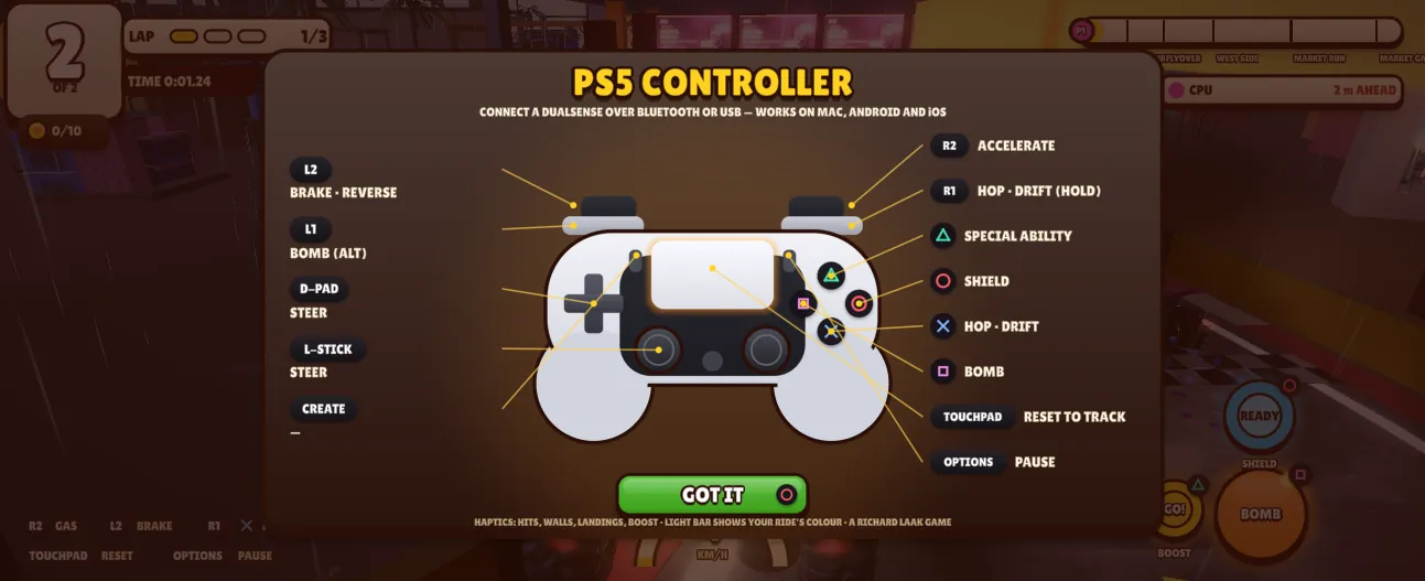 In-game PS5 controller guide