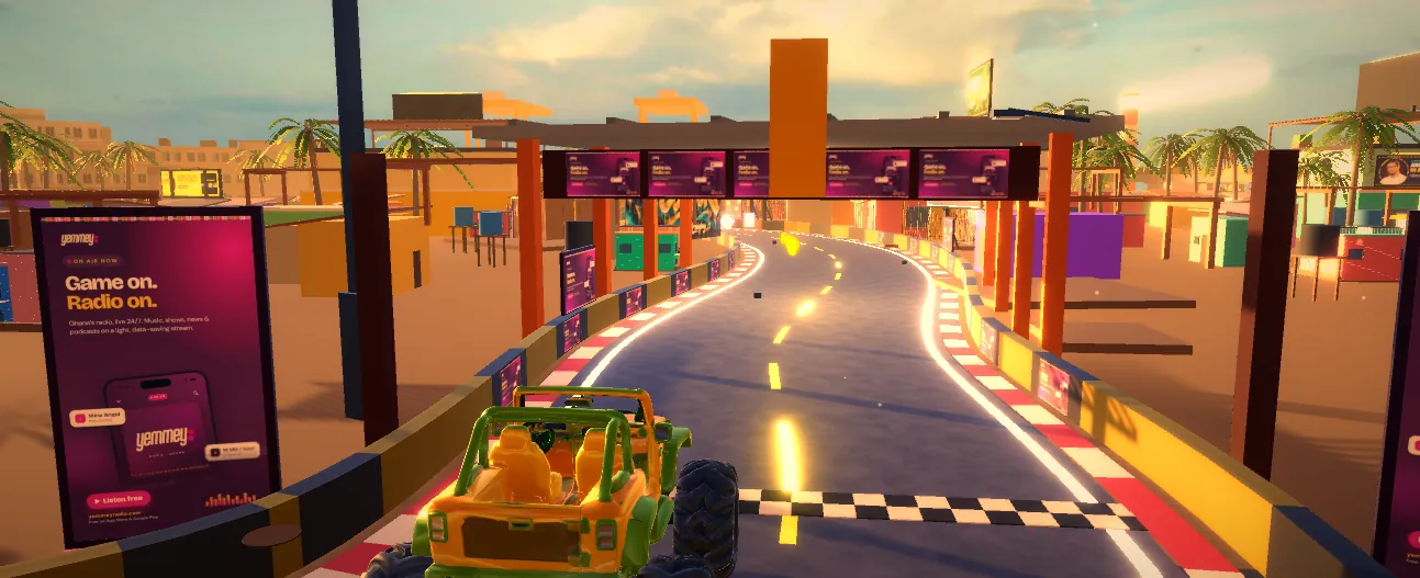 Golden Hour lighting on the Okrika circuit
